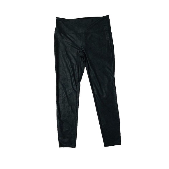 Sincerely Jules Bandier‎ The Meadow Legging Black Shiny Athletic Wear Pant XL - Picture 6 of 10